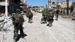 Binh sĩ Quân đội Syria tấn công ở Aleppo