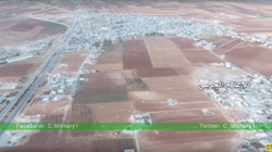 Chiến trường Maardis thuộc tỉnh Hama, cảnh quay từ máy bay không người lái