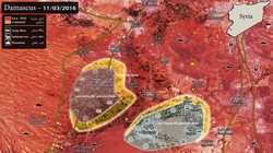 Bản đồ chiến sự khu vực Tây Ghouta, thị trấn Khan al - Sheih