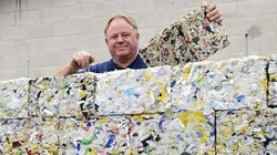 Gạch nhựa phế thải của Peter Lewis 