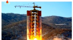 Bắc Triều Tiên phóng tên lửa mang vệ tinh lên quỹ đạo ngày 09.02.2017 - ảnh Kfausa