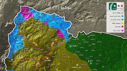 Tình hình chiến sự vùng Afrin, từ các vị trí của FSA đến thành phố dưới 20 km. ảnh truyền thông "đối lập" Syria