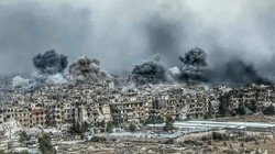 Quân đội Syria pháo kích ác liệt vào khu vực trang trại Yarnork- ảnh Moraselon