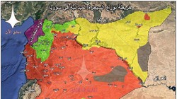 Bản đồ toàn cảnh Syria sau khi giải phóng Rastan và Yarmouk. Bản đồ Masdar News