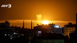 Không quân Isrel không kích Hamas trên dải Gara. Ảnh minh họa  ShehabAgency