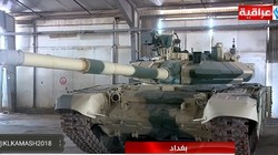 Xe tăng T-90 Nga ở Iraq. Ảnh tài khoản @Kamash2018