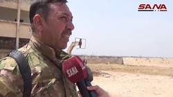 Hệ thống hầm hào chiến đấu của lực lượng Hồi giáo cực đoan trong khu vực Rastan, Homs. Ảnh minh họa video SANA.