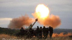 Lực lượng pháo binh quân đội Ukraina bắn phá Gorlovka. Ảnh minh họa Rusvesna