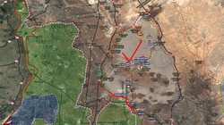 Quân đội Syria đã giải phóng quận Lajat sau 4 ngày tiến công liên tiếp. Ảnh South Front