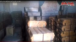 Kho vũ khí của lực lượng Hồi giáo cực đoan ở Daraa. Ảnh minh họa video