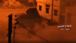 Pháo phản lực Golan-1000 của quân đội Syria nhả đạn. Ảnh minh họa video truyền thông quân đội Syria