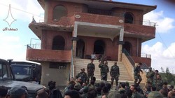 Các đơn vị quân đội Syria trong thị trấn Al-Hirak thuộc tỉnh Daraa. Ảnh minh họa Masdar News