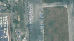 Căn cứ sân bay Khmeymim. Ảnh vệ tinh Masdar News