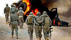 Binh sĩ quân đội Mỹ trúng bom vệ đường. Ảnh minh họa Syria.Liveuamap