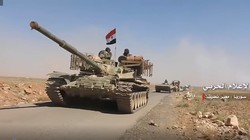 Quân đội Syria tiến về cửa khẩu Jordan. Ảnh minh họa video