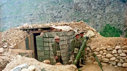 Một trần địa tiền tiêu của đồn biên phòng trên biên giới Liên bang Nga và Afghanistan. Ảnh TV Zvezda