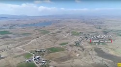 Toàn cảnh quận Rasm al-Halabi vừa được giải phóng. Ảnh video