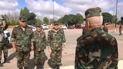 Bộ trưởng quân đội Syria thăm và làm việc ở Daraa. Ảnh minh họa video SANA