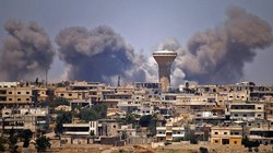 Lực lượng pháo binh - tên lửa Syria tấn công trên chiến trường Daraa, Ảnh minh họa Muraselon