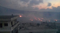 Quân đội Syria pháo kích dữ dội lực lượng Hồi giáo cực đoan ở Hama. Ảnh minh họa Masdar News