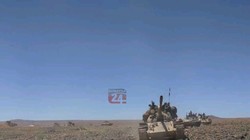 Quân đội Syria tiến công trên hoang mạc Sweida. Ảnh minh họa Blog Suweida 24