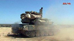 Các đơn vị vũ trang Syria tiến công Sweida. Ảnh hãng tin SANA