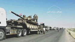 Các đoàn xe cơ giới đổ bộ về tình Hama, Idlib. Ảnh South Front