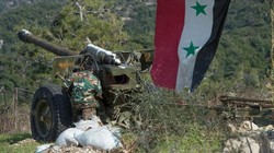 Pháo binh quân đội Syria pháo kích trên chiến trường miền bắc Hama. Ảnh minh họa Muraselon