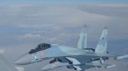 Máy bay tiêm kích siêu cơ động Su-35 đến Syria. Ảnh minh họa Rusian Gazeta