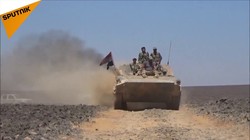 Quân đội Syria tiến công trên chiến trường Sweida. Ảnh minh họa Sputnik