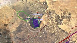 Bản đồ chiến trường núi Al-Safa, thuộc hoang mạc Sweida. Ảnh South Front