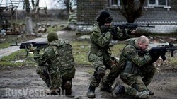 Binh sĩ quân đội Ukraina chiến đấu ở Donesk. Ảnh Rusvesna