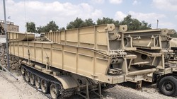 Xe bắc cầu MTU - 20 trên chiến trường Syria. Ảnh minh họa Masdar News