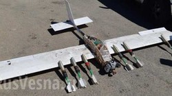 Máy bay không người lái vũ trang của lực lượng Hồi giáo cực đoan. Ảnh Rusvesna