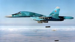 Máy bay ném bom Nga Su-34 không kích. Ảnh minh họa Masdar News
