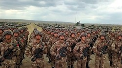 Các đơn vị quân đội Nga - Trung Quốc tham gia cuộc diễn tập Vostoc - 2018. Ảnh TVZvezda.