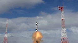 Nga phóng thử nghiệm tên lửa liên lục địa Sarmat. Ảnh video Bộ quốc phòng Nga