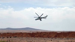 Trực thăng chiến đấu Nga trên không phận chiến trường Al-Safa. Ảnh minh họa South Front