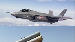 F35 và S-300, ảnh minh họa của DEBKAfile