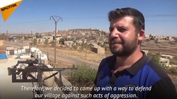 Thiết bị robot súng máy "bắn tỉa điện tử" của kỹ sư Syria. Ảnh minh họa video Sputnik