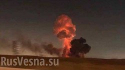 Kho vũ khí số 6 cửa quân đội Ukraina ở Chernihov phát nổ dữ dội. Ảnh Rusvesna