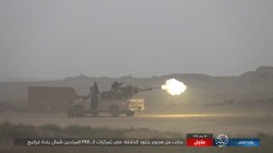 Khủng bố IS tấn công lực lượng SDF ở Deir Ezzor. Ảnh: Amaq.