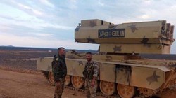 Tổ hợp tên lửa mặt đất Golan - 1000 thuộc đơn vị pháo binh - tên lửa sư đoàn cơ giới số 4. Ảnh minh họa: Masdar News.