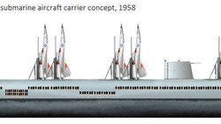  Đồ họa tàu ngầm sân bay dự án AN-1, ảnh Popular Mechanics