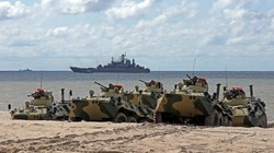 Xe thiết giáp đổ bộ BTR-80A tham gia chiến đấu trong lực lượng Hải quân Đánh bộ Nga. Ảnh minh họa Rusian Gazeta