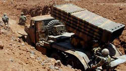 Khẩu đội pháo phản lực Grad của quân đội Syria chuẩn bị pháo kích ở Hama. Ảnh: South Front.