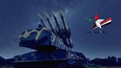 Tên lửa phòng không Syria. Ảnh cổ động tôn vinh sức mạnh của quân đội Syria.