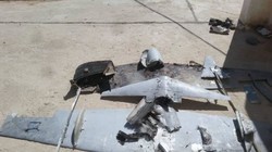 Lực lượng do quân đội Ả râp dẫn đầu tiêu diệt một UAV vũ trang của quân đội Liên minh. Ảnh: truyền thông Houthi. 