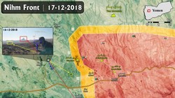 Chiến trường Yemen tính đến ngày 17.12.2018 theo Al-Masdar News.