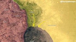 Lực lượng Dân chủ Syria tấn công vào thị trấn al-Shafah trong tỉnh Deir Ezzor. Ảnh minh họa: South Front.